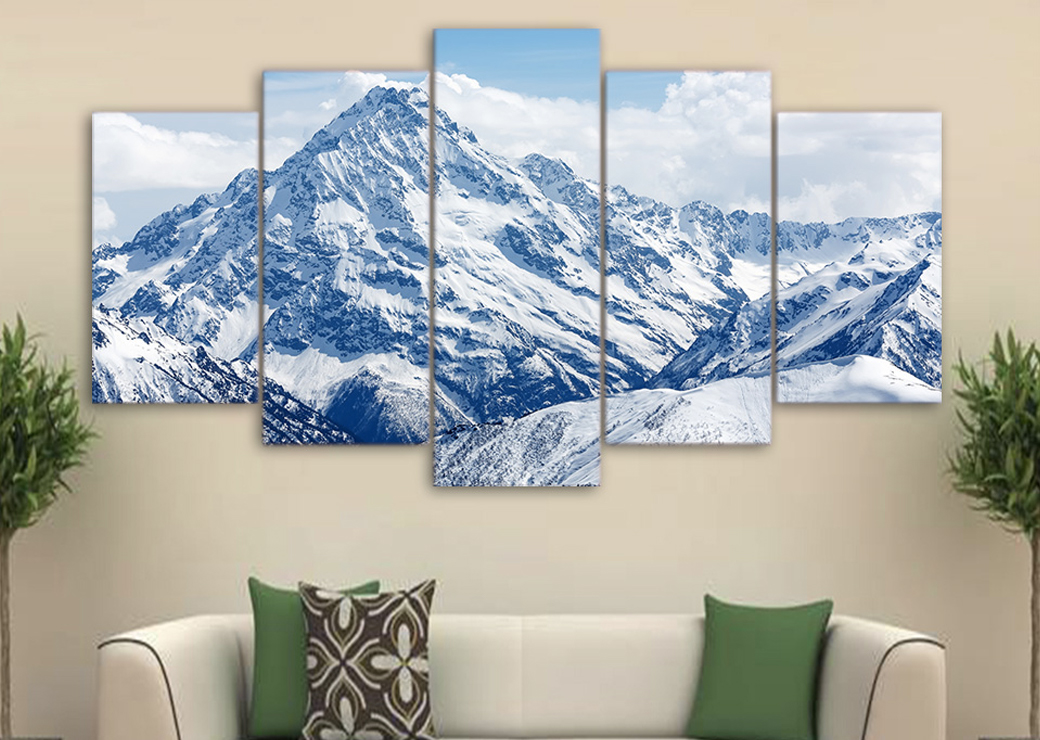 Tableau monts enneigés Tableau Montagne Tableau Nature