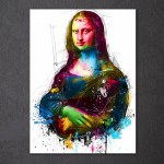 Tableau Mona Lisa abstrait