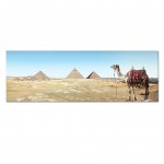 Tableau chameau et pyramides