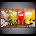 Tableau 4 smoothies fruits