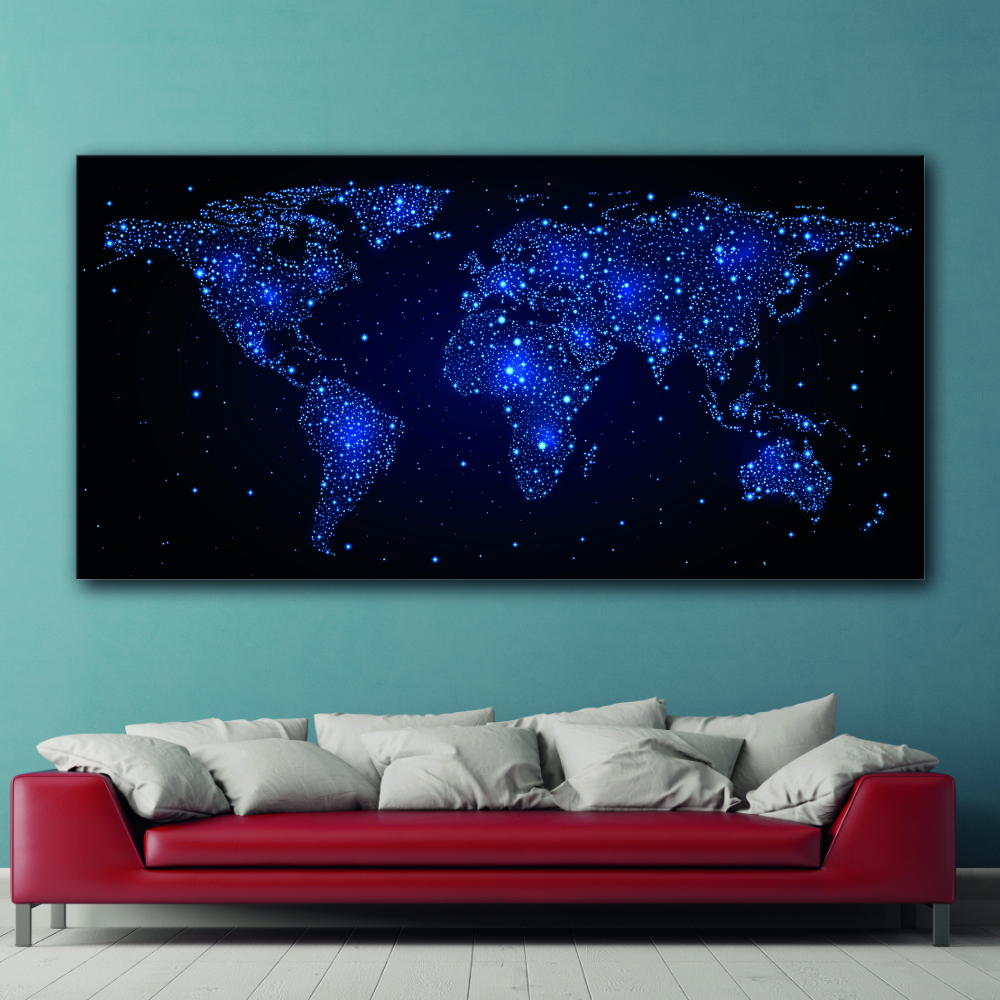 Tableau Carte du monde des étoiles Uncategorized