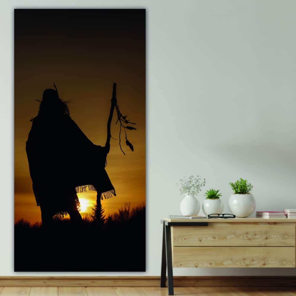 Tableau Chaman dans le désert Tableau Oriental taille: XXS|XS|S|M|L|XL|XXL