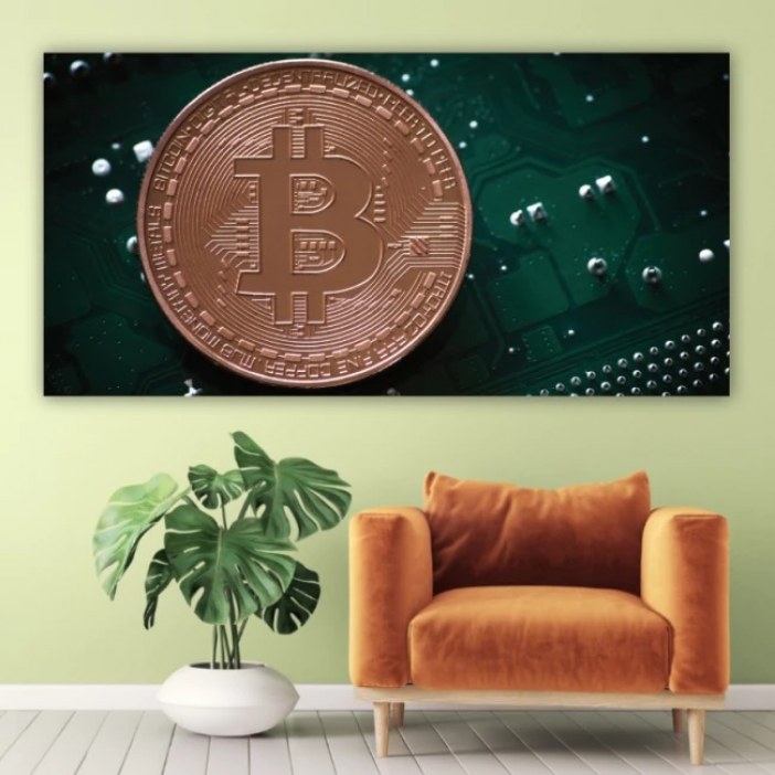 Cuadro Verde Bitcoin
