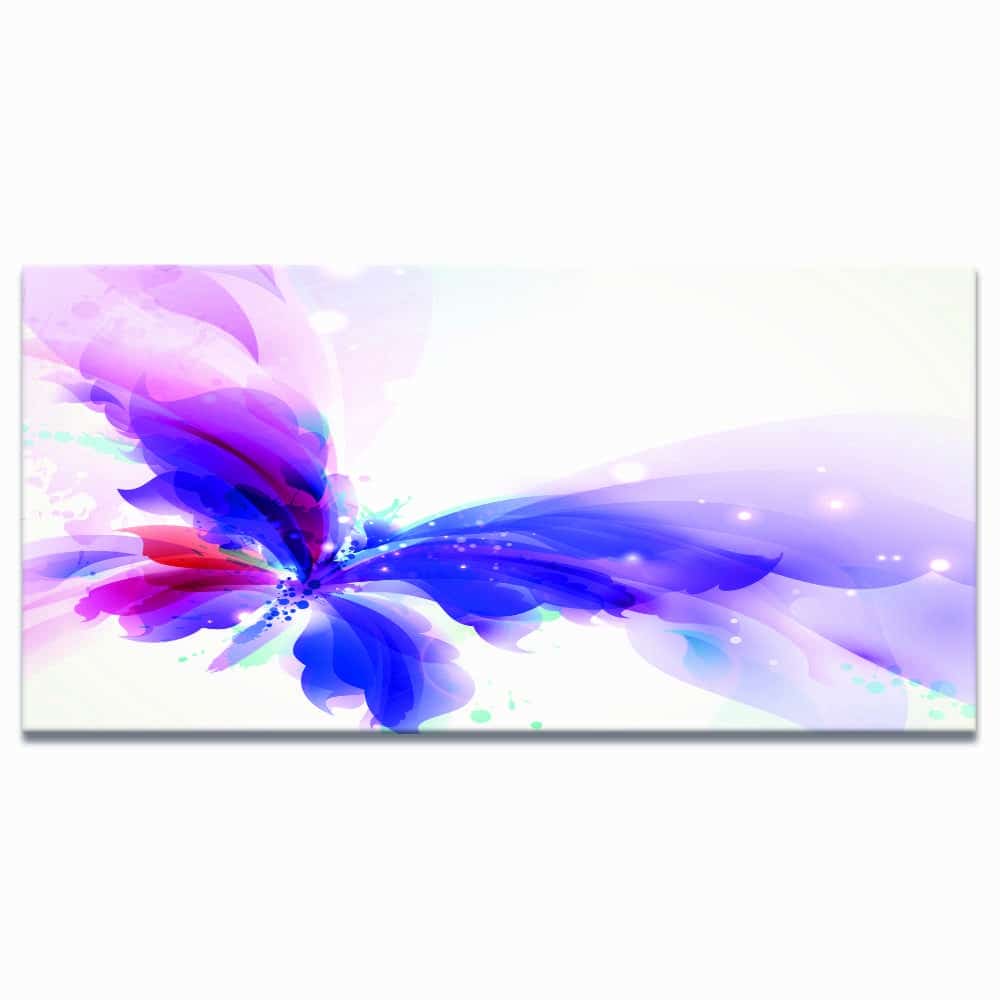 Tableau Papillon violet et bleu