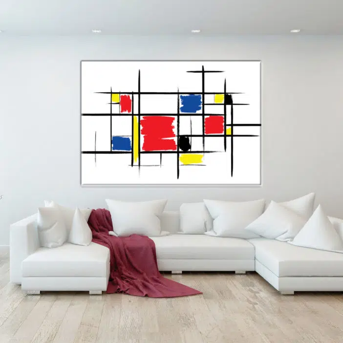 Cuadro Mondrian Composición informal