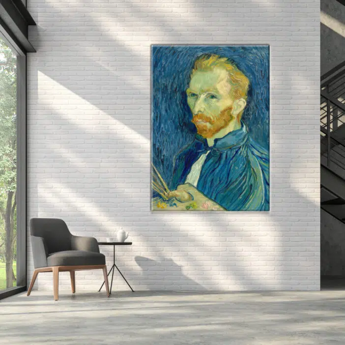 Cuadro Autorretrato de Van Gogh con paleta