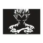 Tableau Manga vegeta noir et blanc Tableau Geek Tableau Dragon Ball Z Tableau Manga taille: XXS|XS|S|M|L|XL|XXL