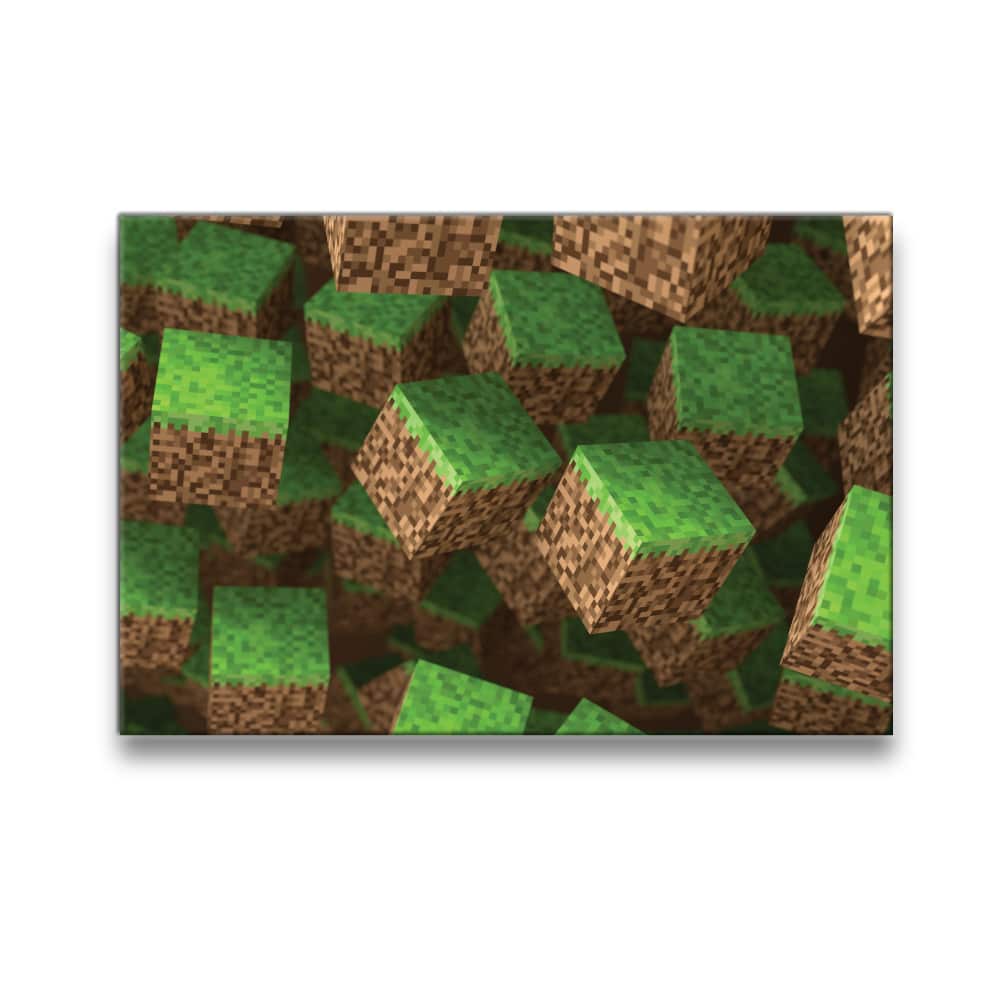 Tableau minecraft blocs de jardin Tableau Pop Art Tableau Geek Tableau Minecraft taille: XS|S|M|L|XL|XXL