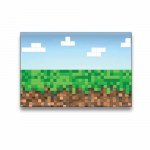 Tableau minecraft jardin avec nuages Tableau Pop Art Tableau Geek Tableau Minecraft taille: XS|S|M|L|XL|XXL