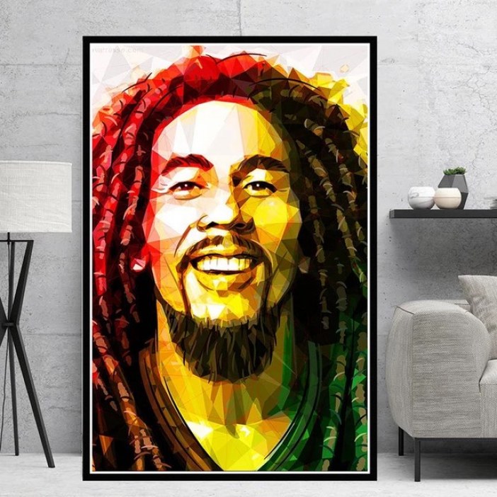Cuadro Bob Marley autorretrato