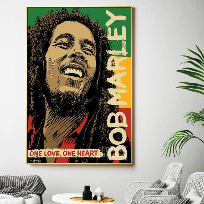Cuadro Bob Marley One love One heart