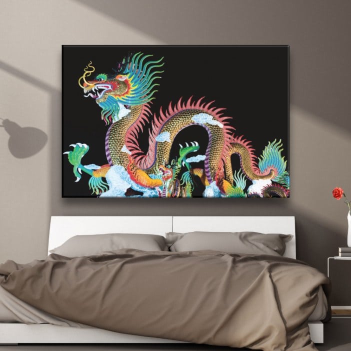 Cuadro Dragón chino oriental