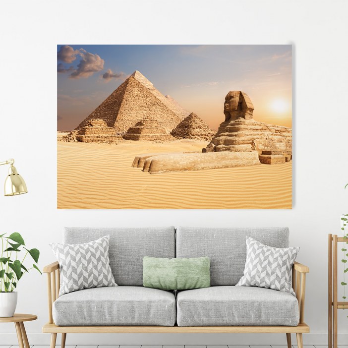 Cuadro Pirámides y Esfinge de Giza