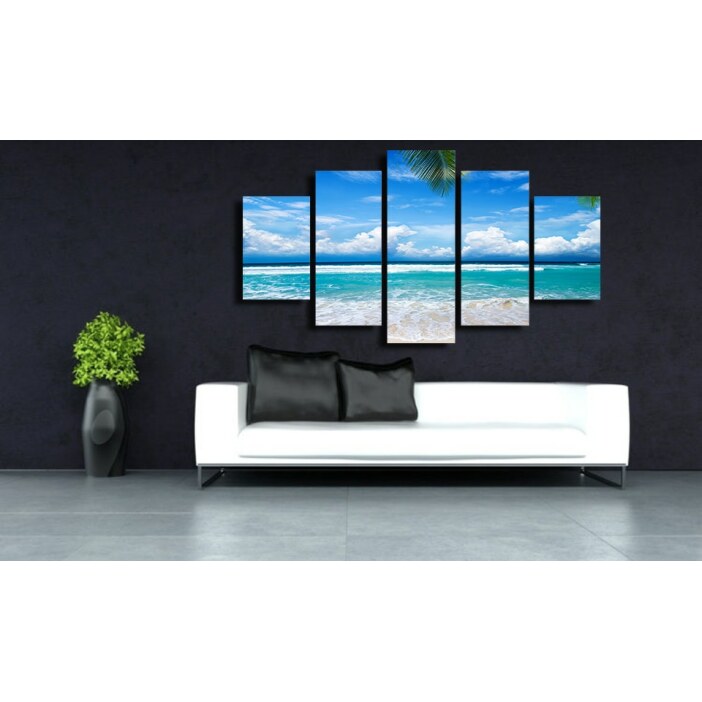 Tableau plage paradisiaque