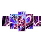 Affiche sur toile de Dragon Ball Goku, 5 pièces, figurine Ultra Instinct, peintures murales, Art pour la maison, décoration de chambre à coucher, cadeau pour enfants Uncategorized Taille (pouce): 20x35 20x45 20x55cm Couleur: A