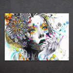 Tableau femme pensante Tableau Femme Tableaux originaux taille: S