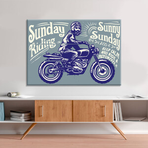 Tableau Moto biker vintage Tableau Moto Tableaux originaux format: Horizontal