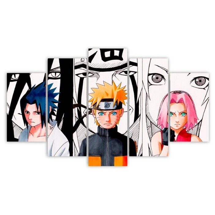 Naruto – 5 panneaux, impression sur toile, Naruto Uzumarki Haruno Sakura Uchiha Sasuke, affiche de personnage, décor mural pour la maison Uncategorized b69a2031f5475bad48ac93: 20x35 20x45 20x55cm