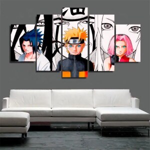 Naruto – 5 panneaux, impression sur toile, Naruto Uzumarki Haruno Sakura Uchiha Sasuke, affiche de personnage, décor mural pour la maison Uncategorized b69a2031f5475bad48ac93: 20x35 20x45 20x55cm