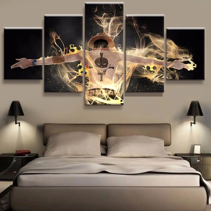 Peinture murale en toile, 5 panneaux avec personnage de One Piece, décoration de maison, cadre imprimé d’image moderne HD Uncategorized b69a2031f5475bad48ac93: 10x15 10x20 10x25cm