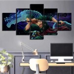Roronoa Zoro – affiche de dessin animé japonais, 5 pièces, peinture sur toile, décoration moderne de maison, tableau mural Uncategorized b69a2031f5475bad48ac93: 20x35 20x45 20x55cm