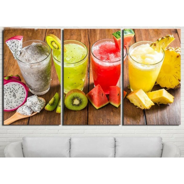 Tableau 4 smoothies fruits