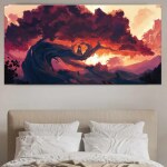 Tableau Arbre de peinture abstraite moderne