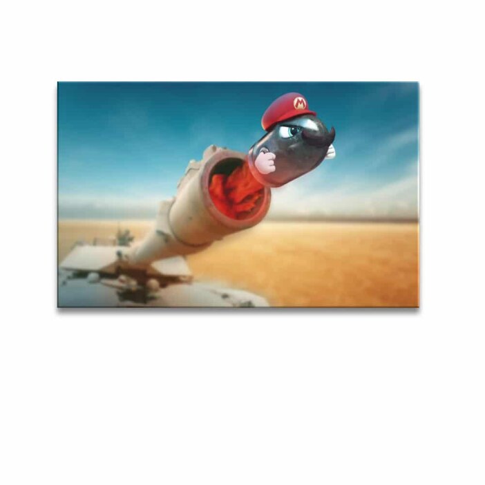 Tableau Canon Super Mario Tableaux originaux Tableau Geek Tableau Super Mario taille: XXS