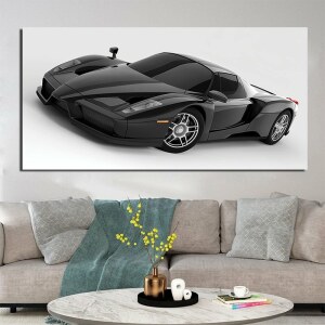 Tableau Ferrari Enzo noire format: Horizontal