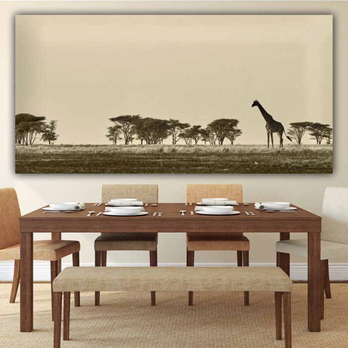 Tableau Girafe dans la savane Uncategorized