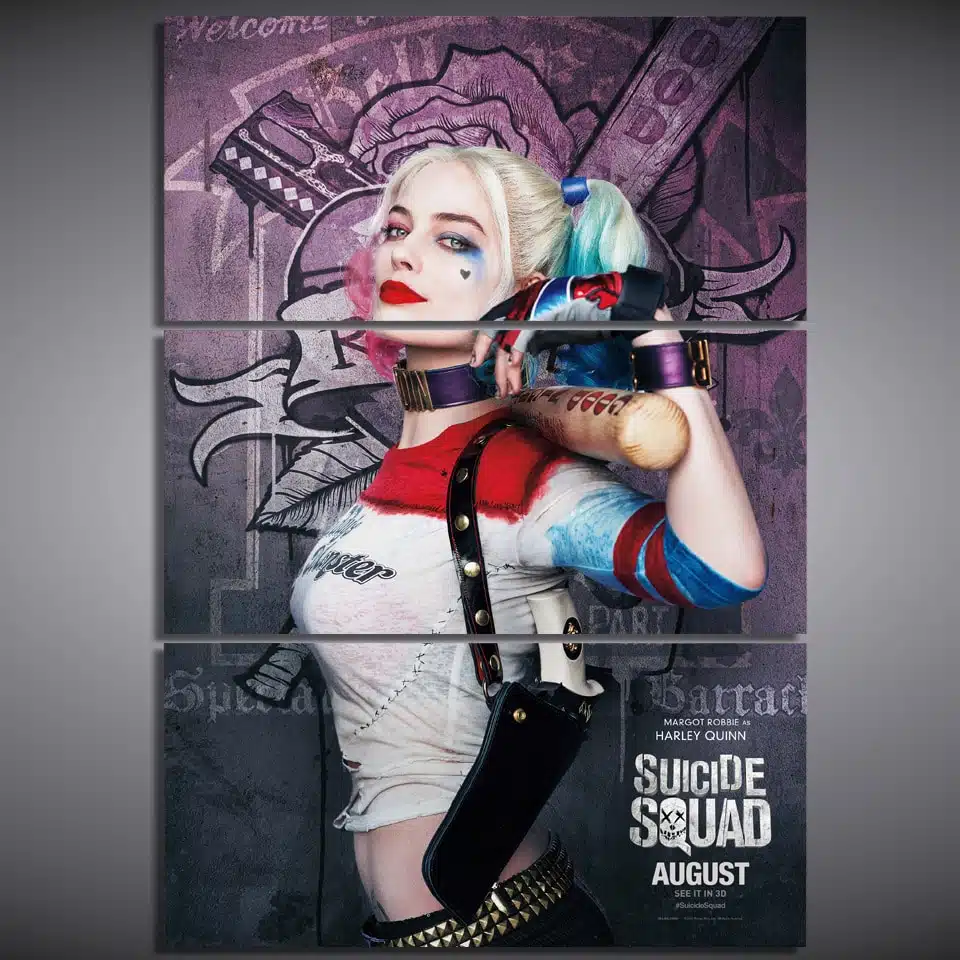 Cuadro Harley Quinn Cartel de la película El Escuadrón Suicida • Cuadros  Tabloide, image size:960x960