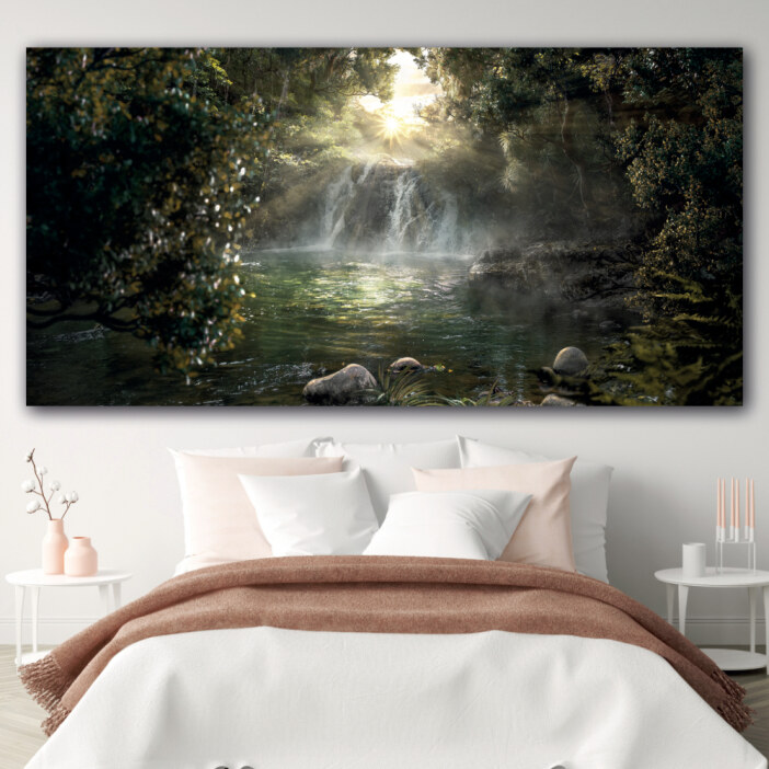 Tableau Le jardin d’Eden horizontal Tableau Nature Tableau Paysage