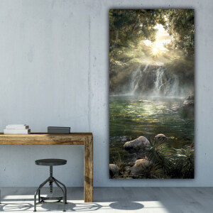 Tableau Le jardin d’Eden vertical Tableau Nature Tableau Paysage