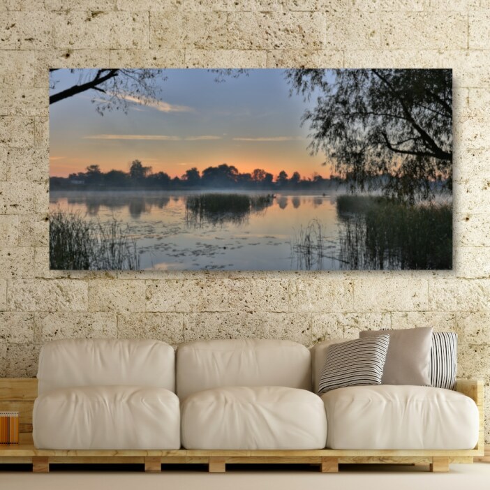 Tableau Lever du soleil dans la mangrove