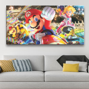 Tableau Mario Kart course Tableaux originaux Tableau Geek Tableau Super Mario taille: XXS