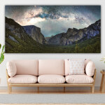 Tableau Montagne entourée par la rivière Tableau Montagne Tableau Nature