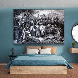 Tableau Napoléon Bonaparte avec son armée à la bataille de Lodi Tableau Napoleon taille: XS