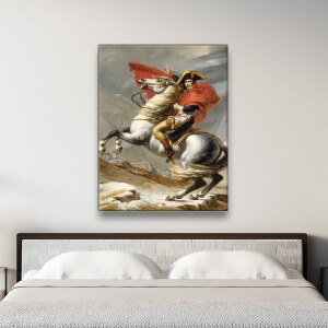 Tableau Napoléon Bonaparte traversant les Alpes Tableau Napoleon taille: XS