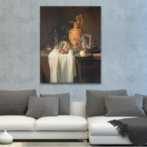 Tableau Nature morte avec aiguière, vases et grenade Tableau Nature Tableau Nature morte taille: XXS