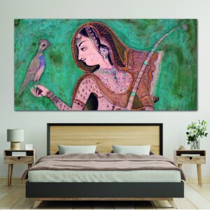 Tableau Peinture du palais Inde Tableau Vintage