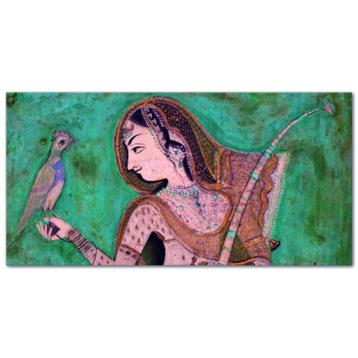 Tableau Peinture du palais Inde Tableau Vintage