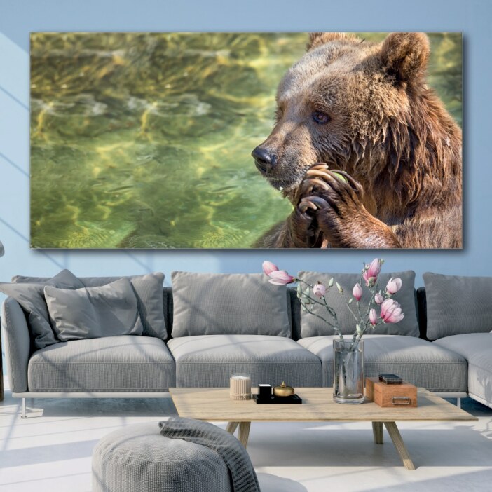 Tableau Petit ours Tableau Animaux Tableau Ours taille: XXS