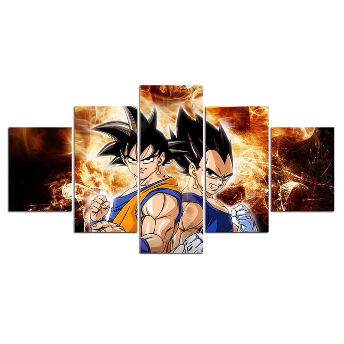 Tableau Son Goku et Vegeta