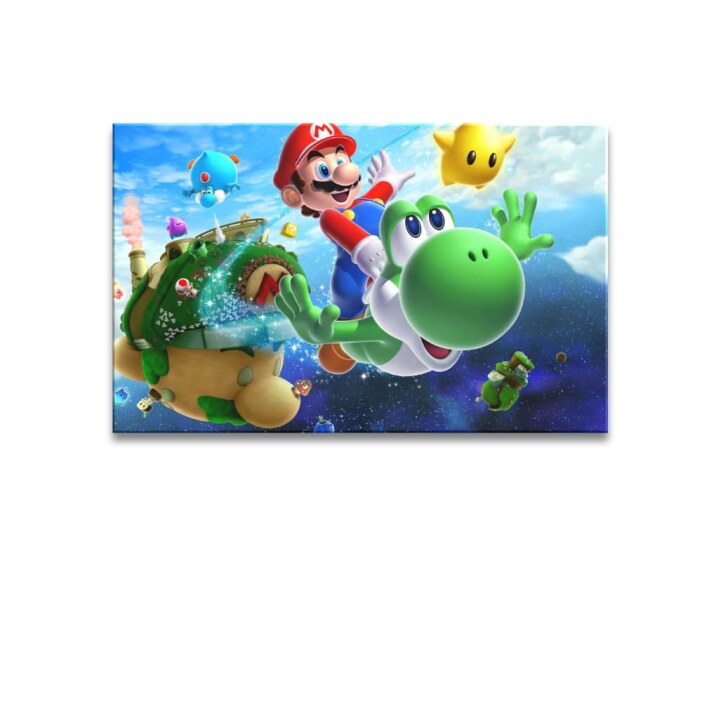 Tableau Mario avec Yoshi Tableaux originaux Tableau Geek Tableau Super Mario taille: XXS