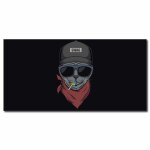 Tableau Swag chat horizontal Tableau Animaux Tableau Chat taille: XXS