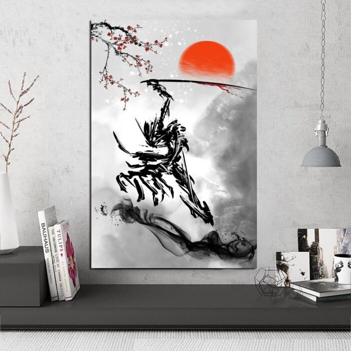 Tableau abstrait Japonais
