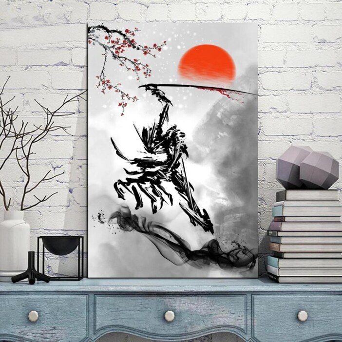 Tableau abstrait Japonais