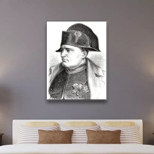 Tableau autoportrait Napoléon Bonaparte vintage Tableau Napoleon taille: XS