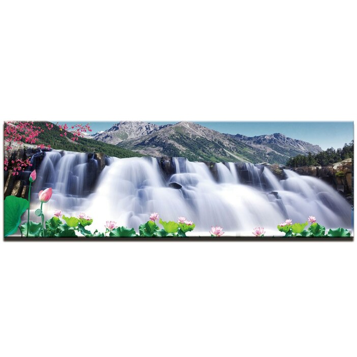 Tableau cascade et montagne Tableau Feng Shui Tableau Zen