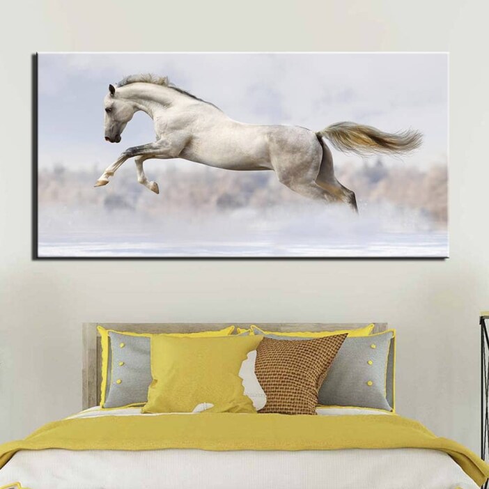 Tableau cheval blanc